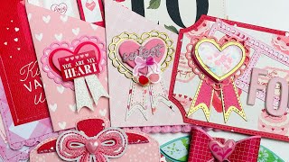 KSCRAFT Heart award ribbons + Be mine project share