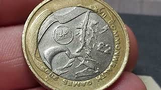 Commonwealth Games Wales £2 coin of the day