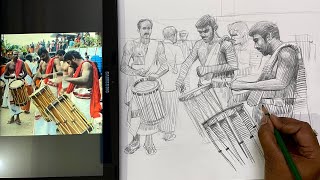 Figure illustration drawing with pencil by Shashank Shukla | Entrance exam preparation