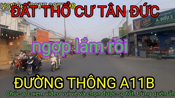 đất thổ cư đường a11b khu dân cư tân đức | đức hòa hạ | đức hòa
