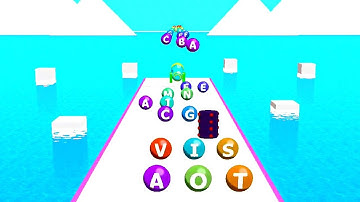 ABC Run - 2048 Alphabet Runner ! Levels Gameplay android,ios Part 46