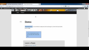 Shortcode press 1.0.2 demo