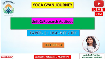Unit–2 |  Methods of Research  | Paper–1  UGC NET | Class–3 |By Asst. Prof. Puja Rani