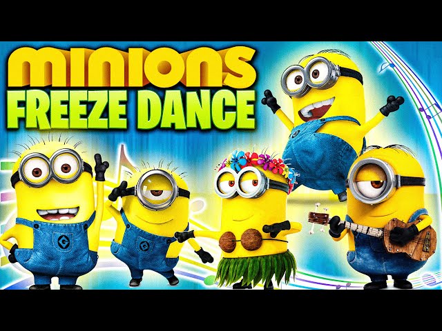 The Minions Rise of Gru Freeze Dance | Just Dance | Brain Break class=