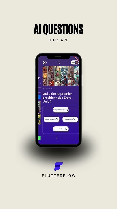 Quiz with questions created by AI 🤖 #appdevelopment #flutterflow # ...