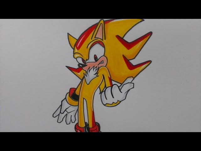 sonic the hedgehog, shadow the hedgehog, super sonic, and super shadow ( sonic) drawn by nova-rpv