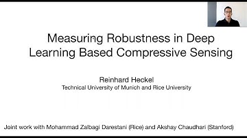 ML4A 2021 - Reinhard Heckel - Measuring Robustness in Deep Learning Based Compressive Sensing