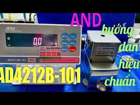 Video MÁY ĐO THỂ TÍCH AD4212-101 AND-HƯỚNG DẪN HIỆU... - youtube