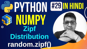 NumPy Zipf Distribution || random.zipf() & Plot || Python Numpy Tutorial in hindi #29