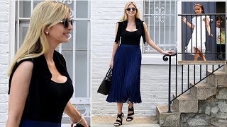 Ivanka is all smiles as she leaves D.C home - followed by daughter Arabella