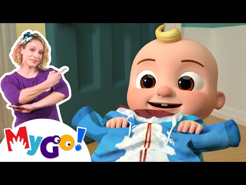 Getting Ready for School Song | MyGo! Sign Language For Kids | CoComelon | ASL