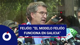 Feijóo: "El modelo Feijóo funciona en Galicia"