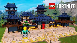 Building a Japanese Shogun Courtyard Base in Fortnite Lego Part-1 Exterior