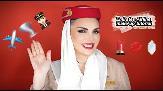 Emirates Airline Makeup tutorial look (no.1)