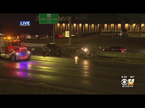 Separate 18-Wheeler Crashes