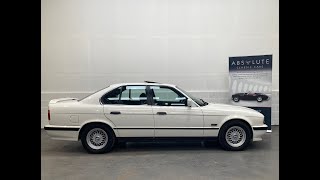 Absolute Classic Cars 1989 BMW 535i SE M-tech styling, leather, low miles, S/History - Stunning E34!