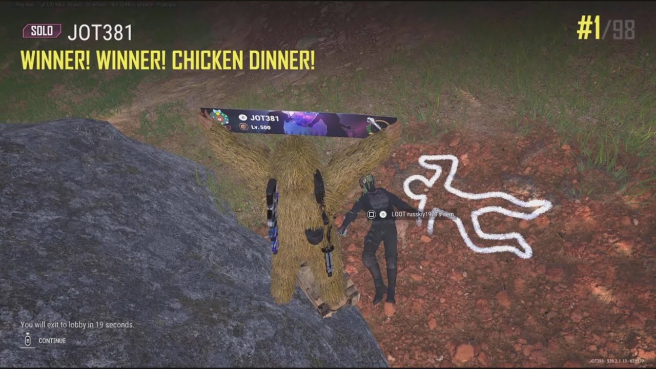 JOT381 PUBG 090226 TAEGO 7 KILLS 2367th SOLO WIN 1/98 CHICKEN DINNER SOLO