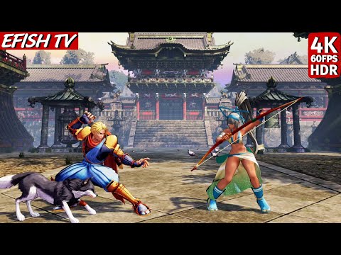 Galford vs Majikina Mina (Hardest AI) - Samurai Shodown | 4K 60FPS