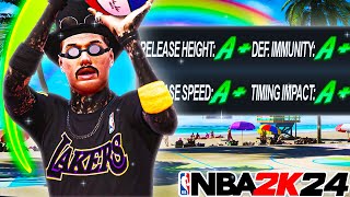 BEST JUMPSHOTS For ALL BUILDS in NBA 2K24 ALL HEIGHTS AND 3 POINT RATINGS
