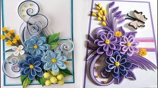 : Quilling Flower V14 Tutorial | DIY Paper FLower Home Decoration