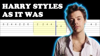 Harry Styles - As It Was (Easy Guitar Tabs Tutorial)
