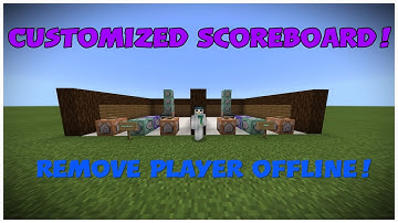 How to make Customized Player Scoreboard ( REMOVE PLAYER OFFLINE) Minecraft Bedrock Edition