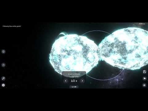 Contact binary in Solar System Simulator 