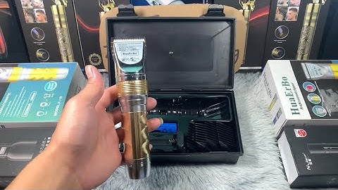 ReView Chi Tiết Tông Đơ Huber F10plus Chỉ 350k/1 Bộ , Máy Êm Và Khoẻ , Thiết Kế Sang Trọng , Lưỡi Sứ