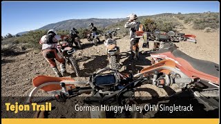 Discovering Gorman Hungry Valley OHV's Single Track on a Dirt Bike