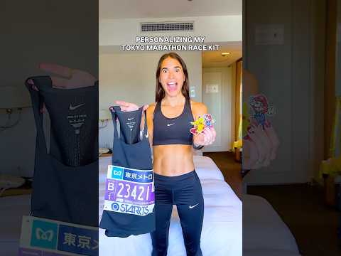 MY TOKYO MARATHON RACE KIT ❤️🇯🇵 #running #pokemon #marathon