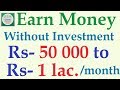 Earn Passive Income without investment. Full time income by using your Skills.