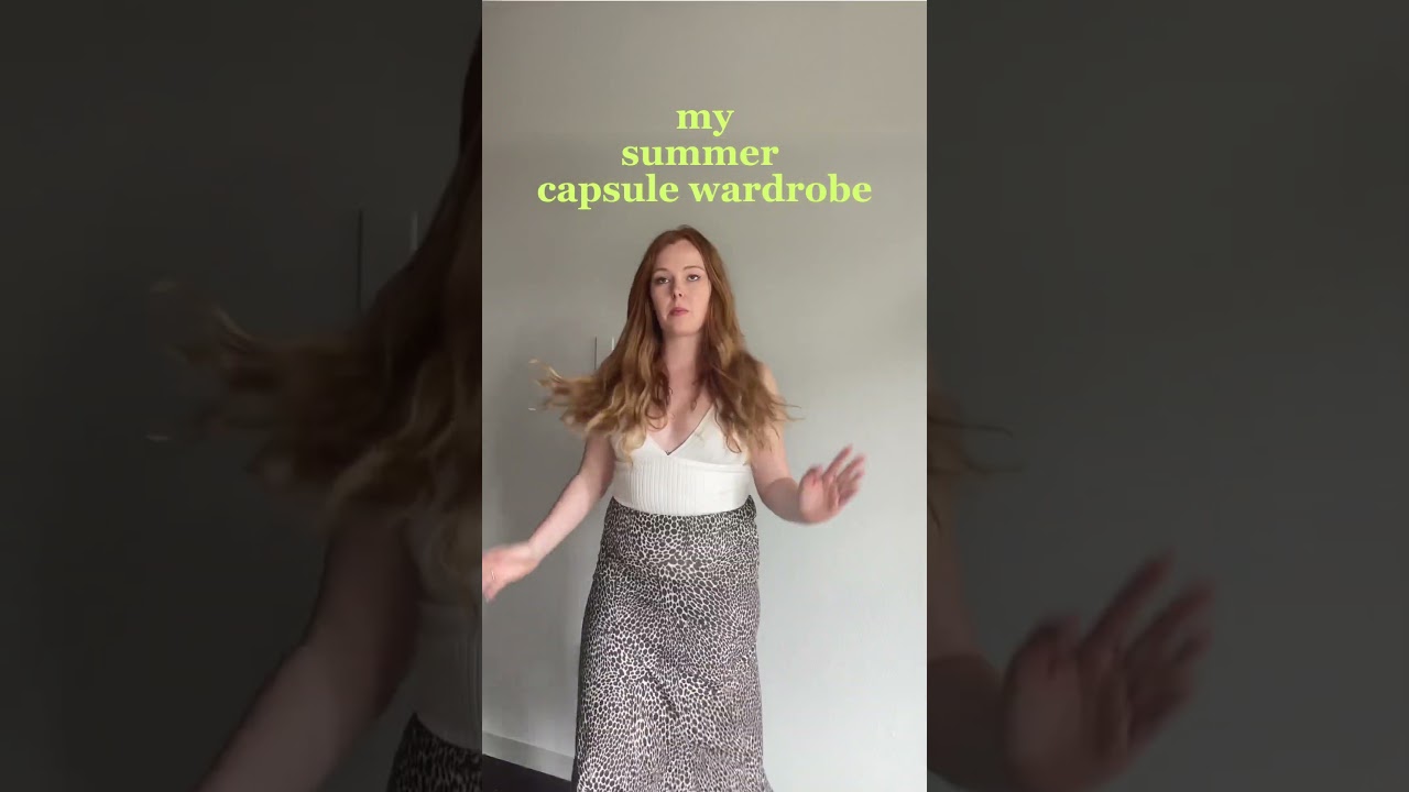 my favorite sustainable outfits // capsule wardrobe for summer time 