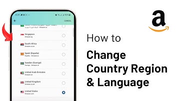 How to Change Country Region & Language on Amazon App