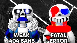 Roblox | Undertale Multiversal Battles 2 | Weak 404 Sans | Fatal Error Sans