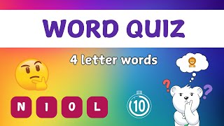 Unscramble word quiz