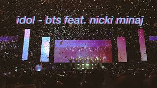 "IDOL" - BTS FEAT. NICKI MINAJ LIVE AT THE STAPLES CENTER... AND YOU ACTUALLY GOT GA