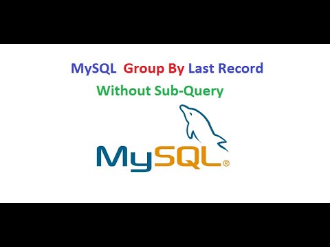 Group By Last Record. How to get Last record from Group - Mysql - Without subquery