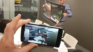 Augmented reality hologram test using Vuforia for Unity