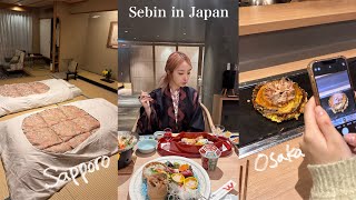 Sapporo to Osaka🇯🇵 Jyozankei onsen HANAMOMIJI in Hokkaido, Osaka tour and shopping! | Sebin in Japan