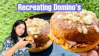 Recreating Domino's Burger Pizza🍔 at Home🏠 | Recreating Recipes | Fun2oosh Food