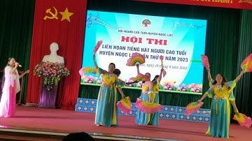Tiếng hát chèo ngọt ngào trong liên hoan tiếng hát người cao tuổi huyện Ngọc Lặc