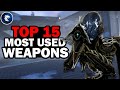 I cant believe these are the most used weapons in warframe