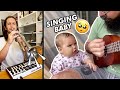 Singing Baby & Dad x The Kiffness - Music's For Everyone (Live Looping Song)