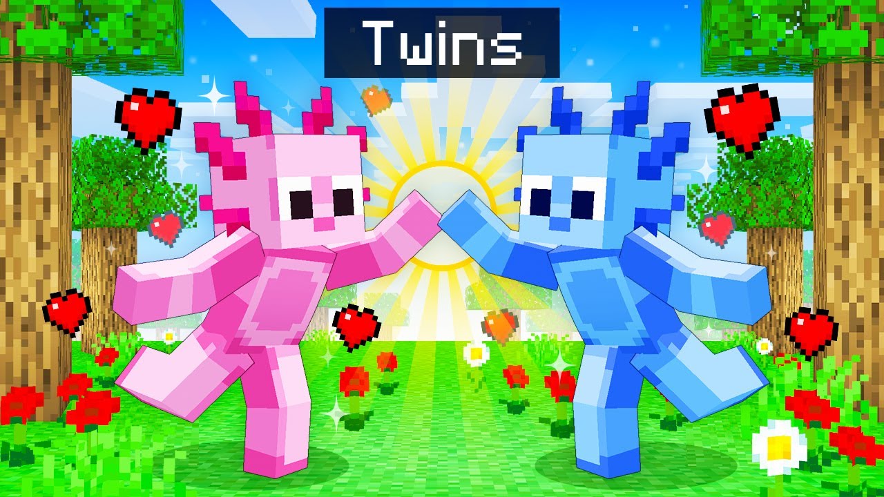 Playing Minecraft with AXY’S TWIN BROTHER!