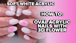 How to: Short Almond Nails | SOFT WHITE ARYLIC NAILS 💅🏻