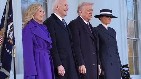 "WELCOME HOME" - Joe Biden greets Donald Trump