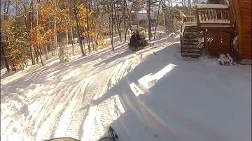 Polaris 550 IQ Snowmbile test drive