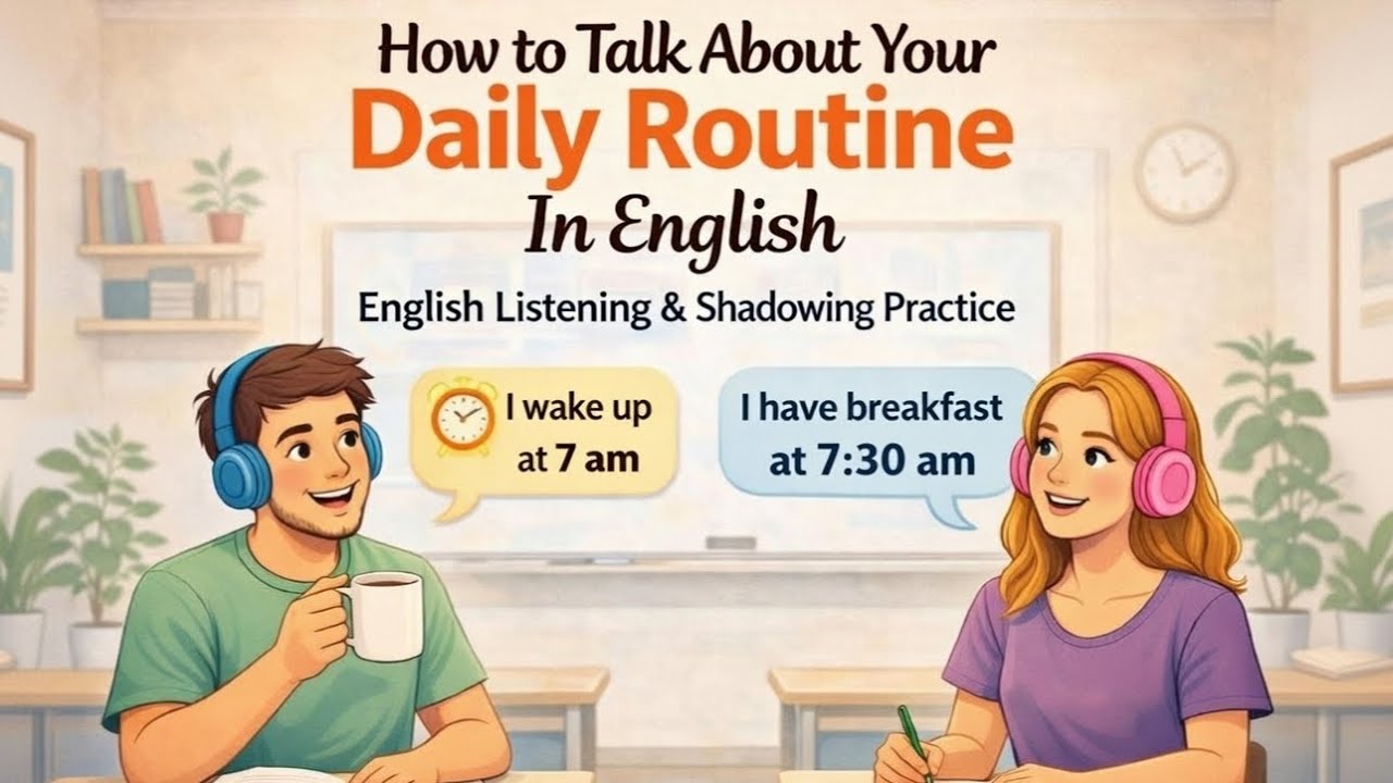 What You Do Every Day in English | Daily Routine Speaking Practice ...