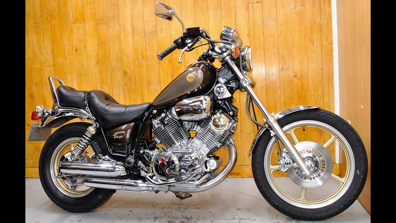 Yamaha XV750 Virago muffler sound and details.ヤマハXV750