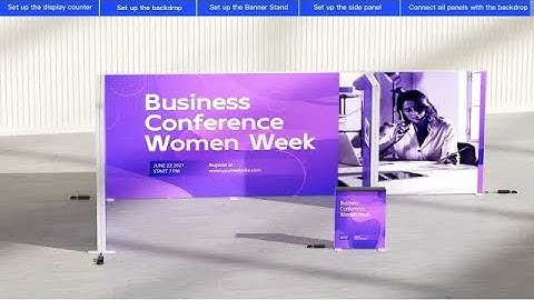 Installation for Tradeshow SEG Modular Lightbox Display Kit I | Step by Step 3D Video Tutorial